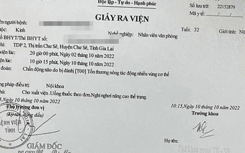 Phó trưởng công an xã đánh vợ cũ nhập viện