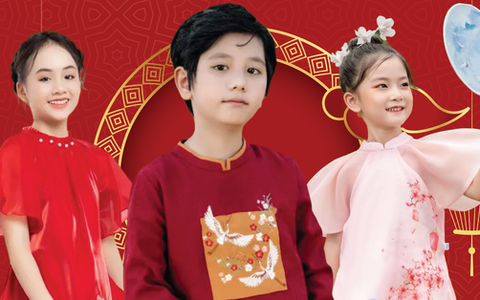 Cuối năm sắm áo dài và vest Tết cho bé, các mẹ xem ngay những mẫu này nhé!