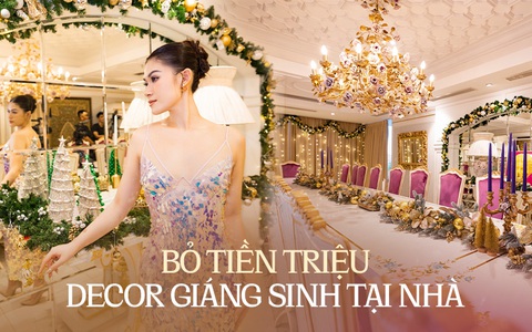Ngọc Thanh Tâm bỏ trăm triệu trang trí căn nhà rộng 650m2 đón Giáng sinh, hòa theo xu hướng mới của nhiều gia đình Việt