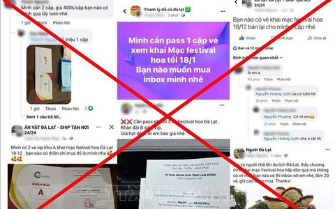 Triệu tập nhiều đối tượng rao bán giấy mời Festival hoa Đà Lạt