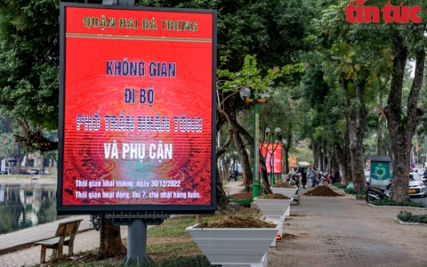 Gấp rút hoàn thiện không gian đi bộ phố Trần Nhân Tông