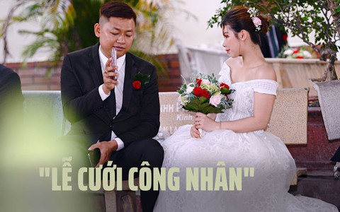 Xúc động lễ cưới tập thể của 10 cặp đôi công nhân dịp cuối năm