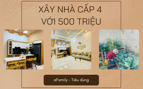 Cặp vợ chồng 9x khéo léo tự lên ý tưởng xây nhà cấp 4 chỉ với 500 triệu 