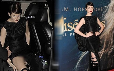 Bị "chọc ngoáy'' vào sự cố lộ hàng, Anne Hathaway đáp trả ra sao mà nam MC mất mặt?