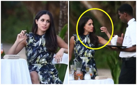 Khoảnh khắc Meghan "rớt mặt nạ" với biểu cảm đáng sợ ngay giữa đám cưới bạn khiến Harry cúi đầu bất lực