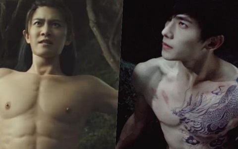 Sao Hoa ngữ bị bóc mẽ dùng cơ bắp "pha ke": Dương Dương - Nhậm Gia Luân che giấu body thấp bé, người chi cả trăm triệu để có 6 múi