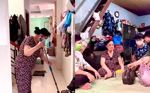 Xót xa bắt gặp nghệ sĩ Hoa Mỹ Hạnh đi dọn nhà thuê, phải chùi toilet