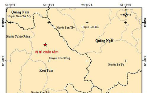 8 trận động đất liên tiếp tại Kon Tum gây rung lắc mạnh