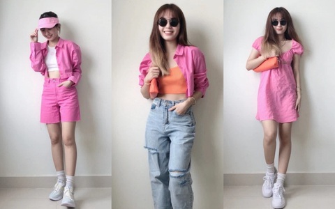 Chuẩn trend hè năm nay là phải thử chơi màu sắc rực rỡ chứ đừng chỉ đen trắng mãi nhàm lắm bạn ơi!