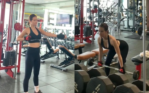 Huyền Lizzie "Thương ngày nắng về" để mặt mộc đi tập nhưng body "cực cháy" mới gây chú ý