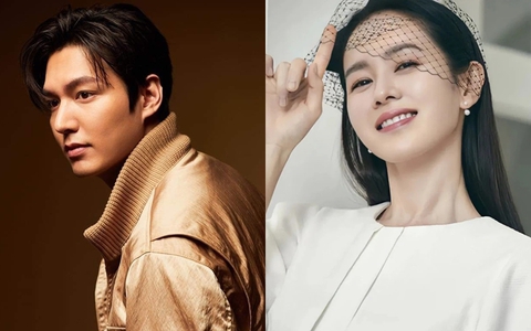 Lee Min Ho đẹp trai lồng lộn hóa bà thím, biểu cảm của Son Ye Jin mới là điều thú vị