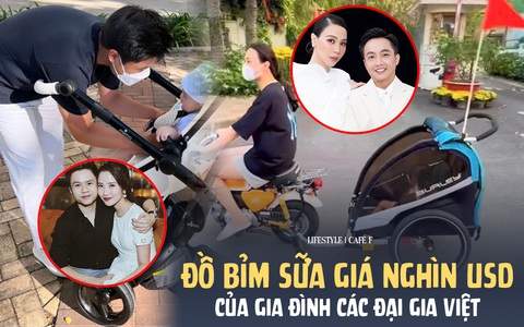 Lên chức cha mẹ, các đại gia Việt mạnh tay chi hàng nghìn USD sắm đồ bỉm sữa: Cường Đô La tậu Bentley cho ái nữ, thiếu gia Phan Thành đưa quý tử dạo phố bằng xe đẩy 60 triệu VNĐ