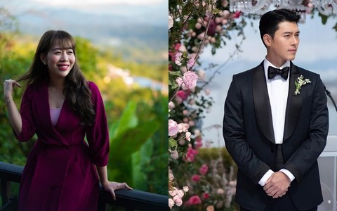 MC Diệp Chi cũng phải kêu "ét o ét" trước nhan sắc của Hyun Bin trong siêu đám cưới