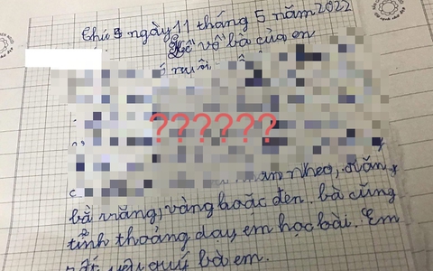 Xuất hiện bài văn tả BÀ NỘI của học sinh tiểu học nhưng sao bà này... "lạ lắm": Răng có những 3 màu, câu đầu đọc xong mới choáng