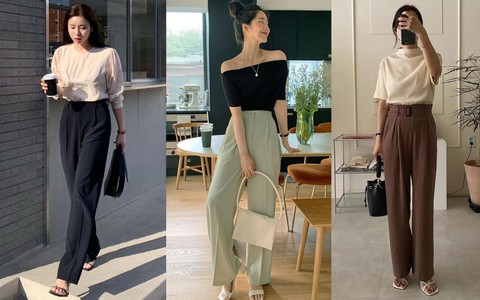 Phụ nữ Hàn chứng minh quần âu + sandal là công thức hoàn hảo để mặc đến công sở