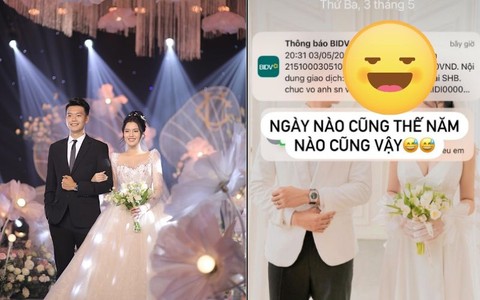 Cầu thủ Việt "ting ting" chúc mừng sinh nhật vợ mới cưới kèm theo con số khủng
