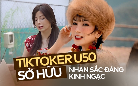 Angela Ngô - người phụ nữ U50 gây sốt trên Tiktok nhờ những màn “biến hình” với nhan sắc và thần thái như mới ngoài 30