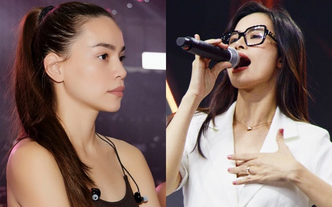 Hoa hậu Hoàn vũ Việt Nam: Hình ảnh sân khấu đêm Chung kết, Đông Nhi - Hồ Ngọc Hà hát trước giờ G