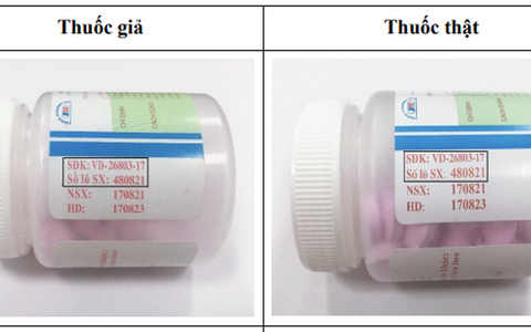 Cảnh báo loại thuốc giảm đau, hạ sốt bị làm giả