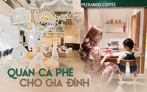 Cuối tuần không biết nên đi chơi cùng các con hay với bạn bè, cần chi chọn một trong hai khi đã có quán cà phê hợp cả người lớn vẫn trẻ nhỏ