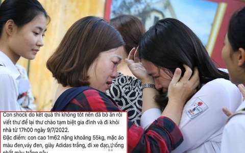 MXH nhốn nháo sau kỳ thi vào lớp 10: Chỗ này 'khoe' thành tích, chỗ kia tìm trẻ bỏ nhà ra đi...