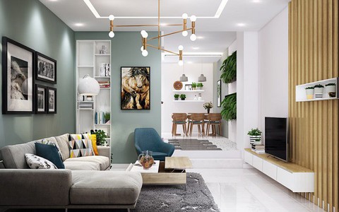 Tư vấn thiết kế và bố trí nội thất nhà ống 1 tầng cho người mệnh Thủy