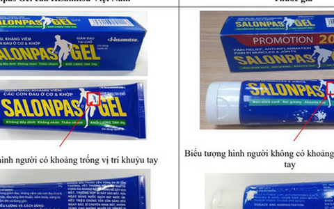 Bộ Y tế cảnh báo về thuốc Salonpas Gel giả