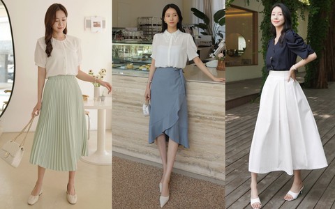 13 công thức diện chân váy dài nhẹ mát, chống nắng tốt cho nàng công sở