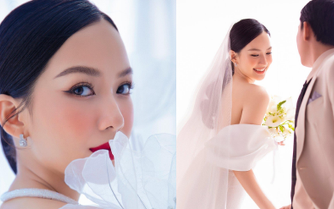 Cô gái có làn da đẹp nhất HHVN 2020 tung ảnh cưới đẹp lung linh, danh tính chú rể vẫn giấu kín