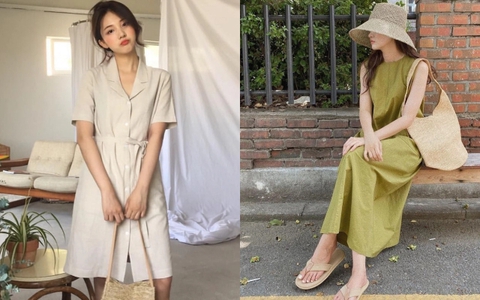 FS50K]Váy liền nữ chữ A thời trang cổ sơ mi liền thân dáng công sở trẻ  trung cá tính - hot trend | Shopee Việt Nam