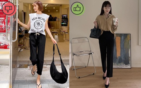 4 sai lầm khi diện quần đen khiến chị em trông lỗi mốt