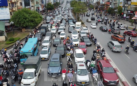 Phân luồng phương tiện ra, vào nội đô Hà Nội theo 6 hướng để giảm ùn tắc