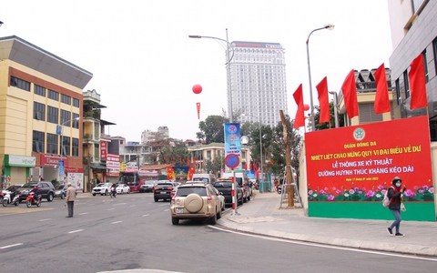 Hà Nội thông xe đường Huỳnh Thúc Kháng nối dài sau 4 năm thi công
