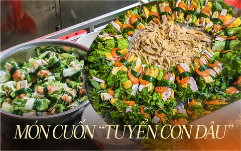 Cuốn hoàng hậu - món ăn “tuyển con dâu” của người Hải Phòng mỗi dịp Tết