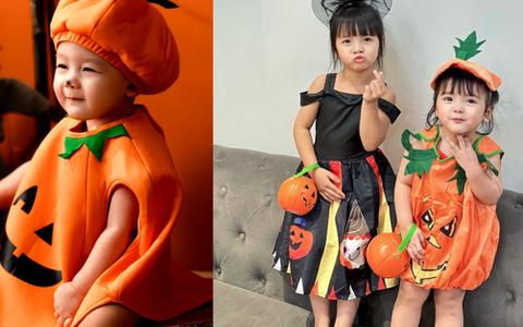 Con của các tuyển thủ tưng bừng đón Halloween