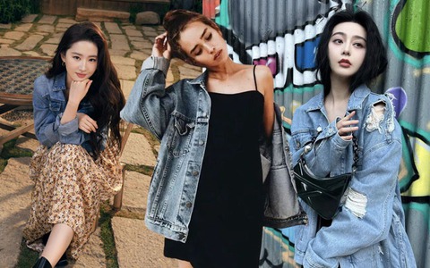 Chiêu hack tuổi với áo khoác denim từ Phạm Băng Băng, Lưu Diệc Phi
