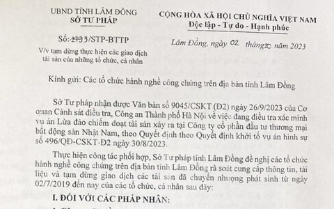 Sở Tư pháp tỉnh Lâm Đồng nói gì về thông tin ca sĩ Khánh Phương nói trong cuộc livestream?