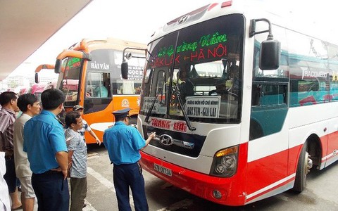 Kiểm tra hoạt động trên 30 doanh nghiệp vận tải và 6 bến xe Hà Nội