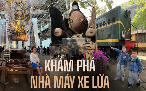 Nhà máy xe lửa trăm tuổi ở Hà Nội đang cực hot khi trở thành "bảo tàng" nghệ thuật và vô số trải nghiệm cho các gia đình
