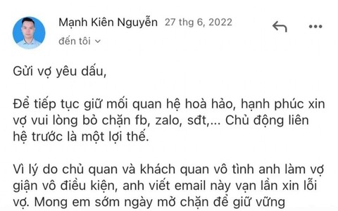 Vợ giận dỗi cắt đứt mọi liên lạc, chồng tung chiêu làm hòa khiến đối phương phải "xuống nước"