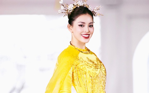 Hoa hậu Tiểu Vy, Bảo Ngọc cùng làm Vedette cho BST "Ký họa quê hương"