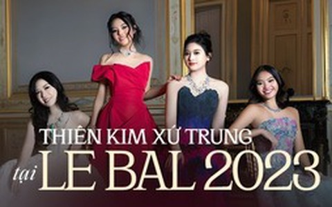 Thiên kim xứ Trung tại Le Bal 2023 "gây sốt" MXH: Diện toàn đồ Haute Couture, nhìn sang gia thế mới thực sự choáng