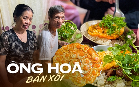 Ông Hòa - chủ hàng xôi nổi tiếng với món thịt má đào