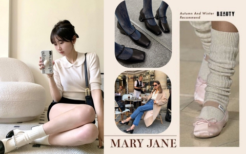 5 dáng giày Mary Jane hot nhất thu đông năm nay, hội "IT Girl" từ châu Á đến trời Tây đều sở hữu ít nhất 1 em