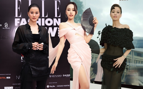 Hương Ly lộ nhan sắc khác lạ cứng đơ, Như Vân và Á hậu Ngọc Hằng hội ngộ trên thảm đỏ thời trang