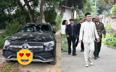 Quang Hải nhường xế hộp bạc tỷ để Chu Thanh Huyền lái về quê, bản thân đi xe gì cùng họ hàng sang hỏi cưới?
