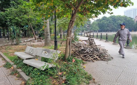 Hà Nội: Công viên mới được đầu tư hơn chục tỷ để tu bổ trở thành nơi đổ rác, trồng rau