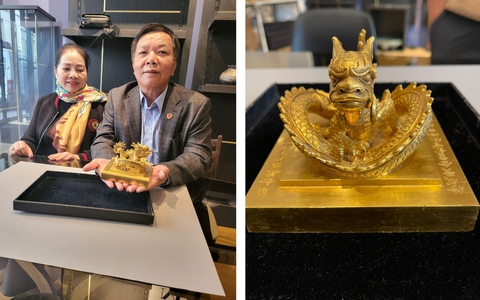 Một doanh nhân Bắc Ninh mua Ấn vàng "Hoàng đế Chi Bảo" với giá hơn 6 triệu euro