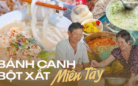 Đăng tải bộ ảnh gia đình cùng làm bánh canh bột xắt miền Tây, anh chàng khiến nhiều người phát thèm mùi vị quê hương
