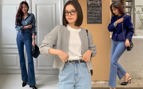 10 công thức diện quần jeans chuẩn thanh lịch cho nàng công sở